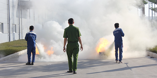 Huấn luyện PCCC tại Công ty CP Nhựa ZION